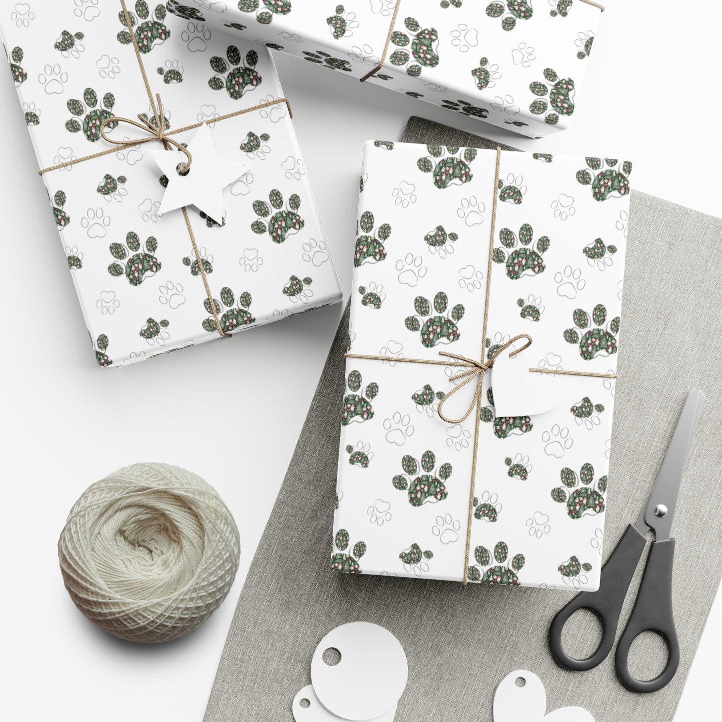 Christmas Paws - Gift Wrap Paper
