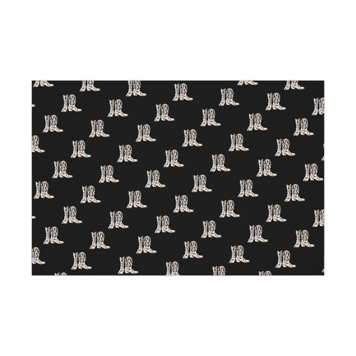 Cowboy Boots - Christmas Gift Wrap Paper