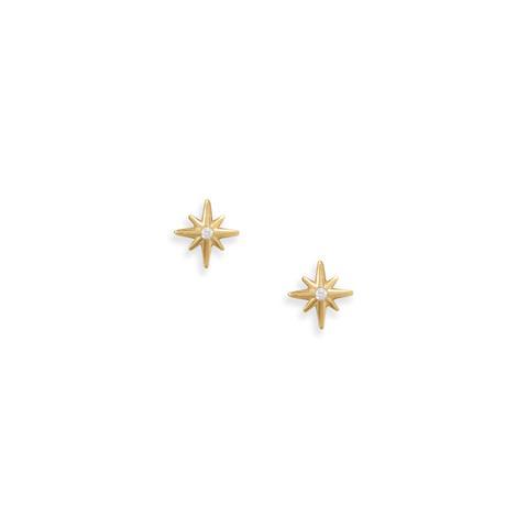 Gold Star Earrings