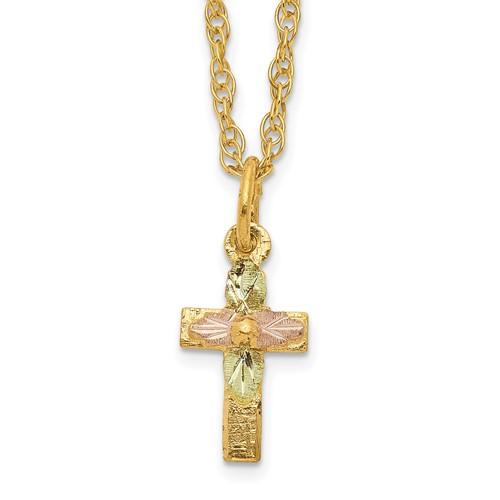 Emily Black Hills Gold Leaf Necklace