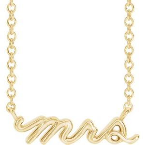 Mrs Necklace - 14k Fine