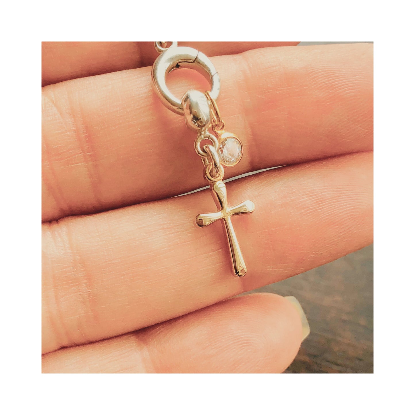 Gold Cross Charm Set ~ Tinori Collection