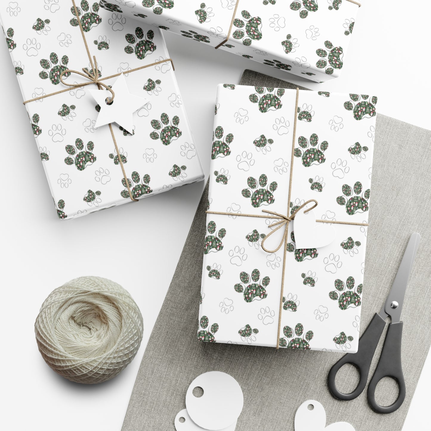 Christmas Paws -  Gift Wrap Paper