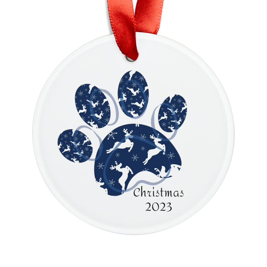 2023 Dog Paw Ornament