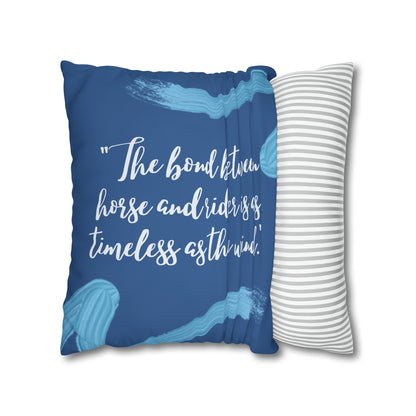 The bond between horse and rider: Pillowcase