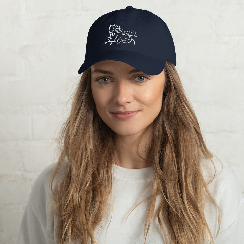 'Long Live Cowgirls' hat - White embroidery