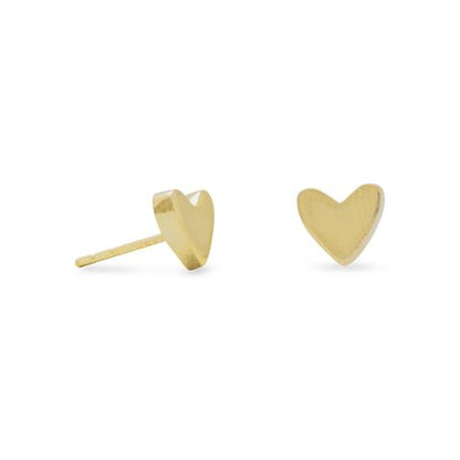 Gold Heart Earrings