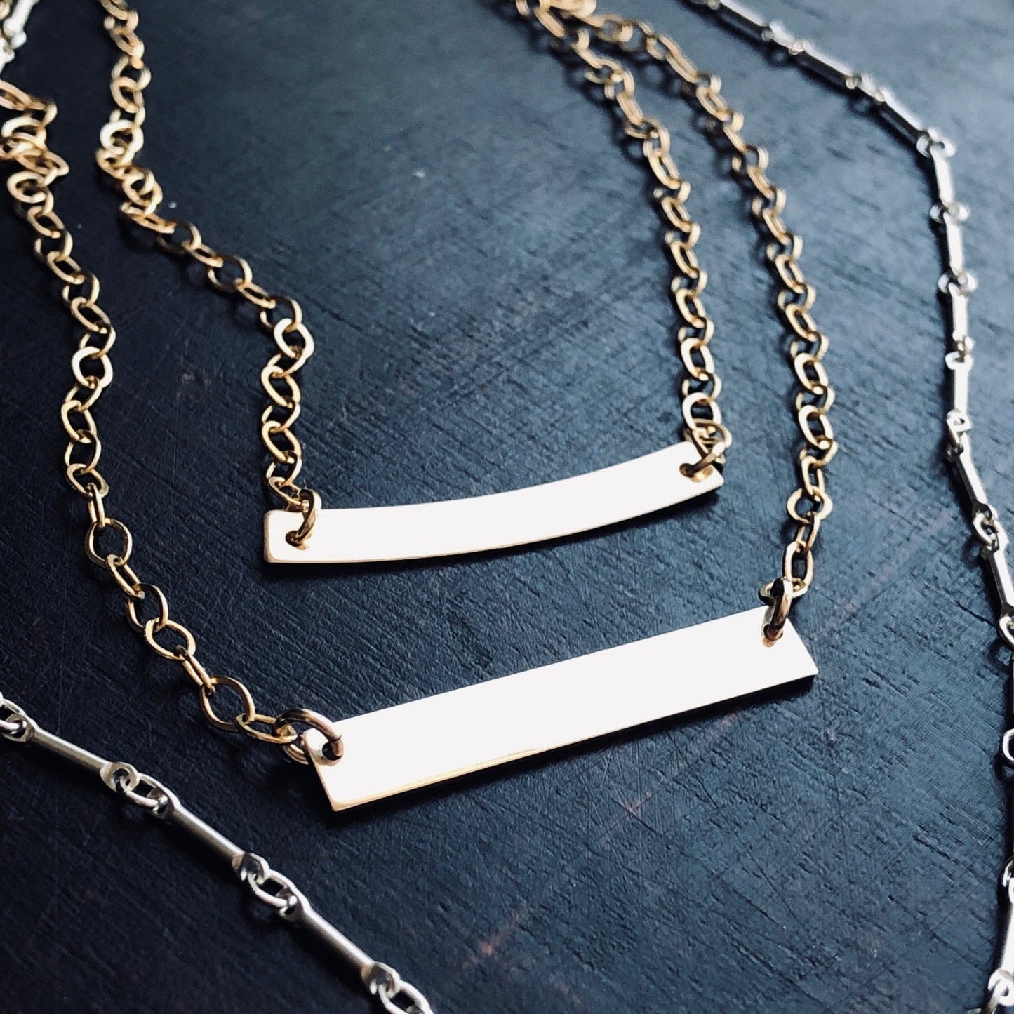 Gold Bar Necklaces