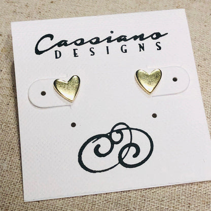 Gold Heart Earrings