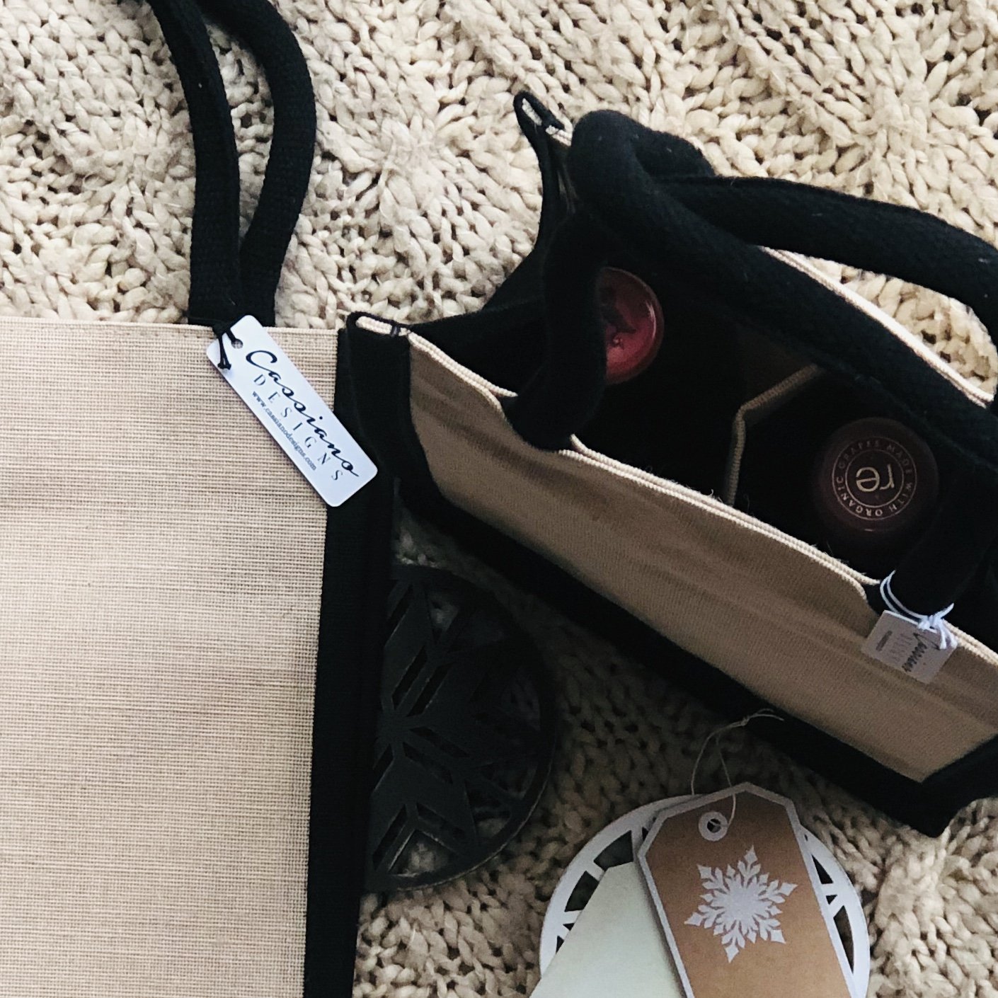 Wine Tote - Cassiano Designs